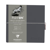Mixed Media Block CLAIREFONTAINE Paint'On 250 g/m² 19 x 19 cm - 32 Blatt – Grau