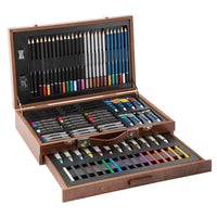 91-teiliges Mixed Media Kunst-Set im Holzkoffer | ARTMIE