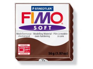 FIMO Soft Modelliermasse ofenhärtend - 56 g | verschiedene Farben | 75 - Schokolade