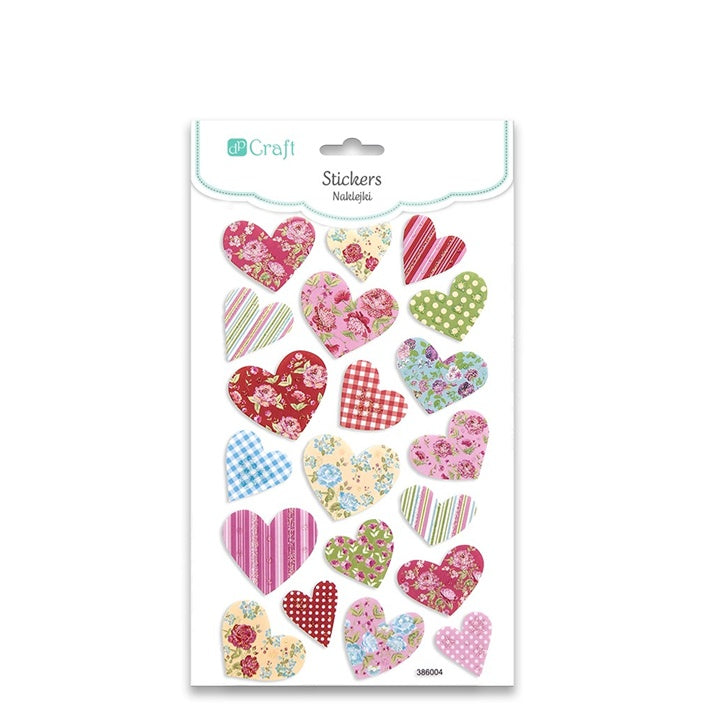 Bunte Moosgummi-Sticker in Herzform für Bastelprojekte | ARTMIE