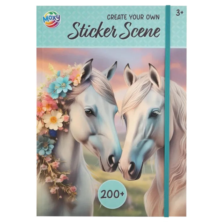 MOXY Pferd Aufkleber Szene Buch A4 - 200+ Aufkleber Kreative Aktivität
