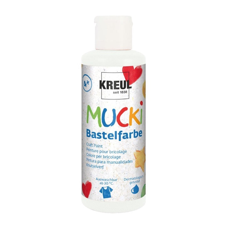 MUCKI Kinder-Bastelfarben 80 ml in verschiedenen Farben für kreative Kinder | ARTMIE