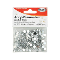 Dekorative Acryl-Diamanten – 6 mm (200 ks)