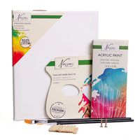 Nassau Acryl-Set für Einsteiger mit Farben, Pinsel und Leinwand | ARTMIE