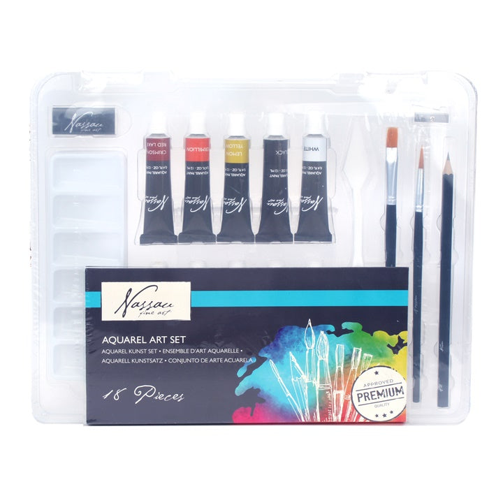 Nassau Fine Art Aquarellfarben-Set in praktischem Koffer | ARTMIE