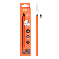APLI Endlos-Bleistift HB, 1 Stk. – sortierte Farben – Orange