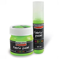 Neon Textilfarbe von PENTART in 50 ml Flasche für kreative Stoffdesigns | ARTMIE