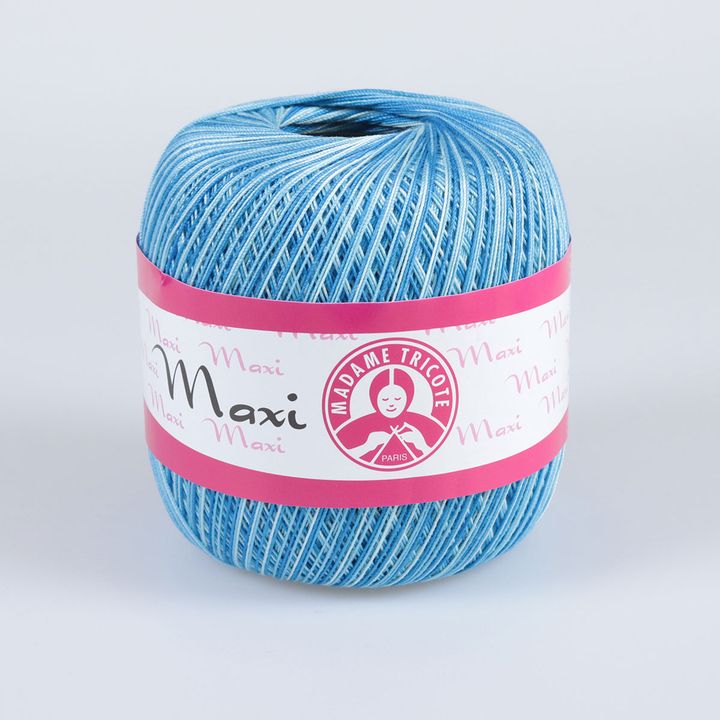 Madame Tricote Paris Maxi-Baumwollgarn | verschiedene Farben | 0199 Buntblau
