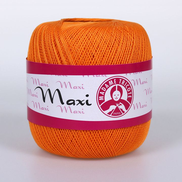 Spitzenhäkelgarn Madame Tricote Paris Maxi 100 g | verschiedene Farben - 6350 orange