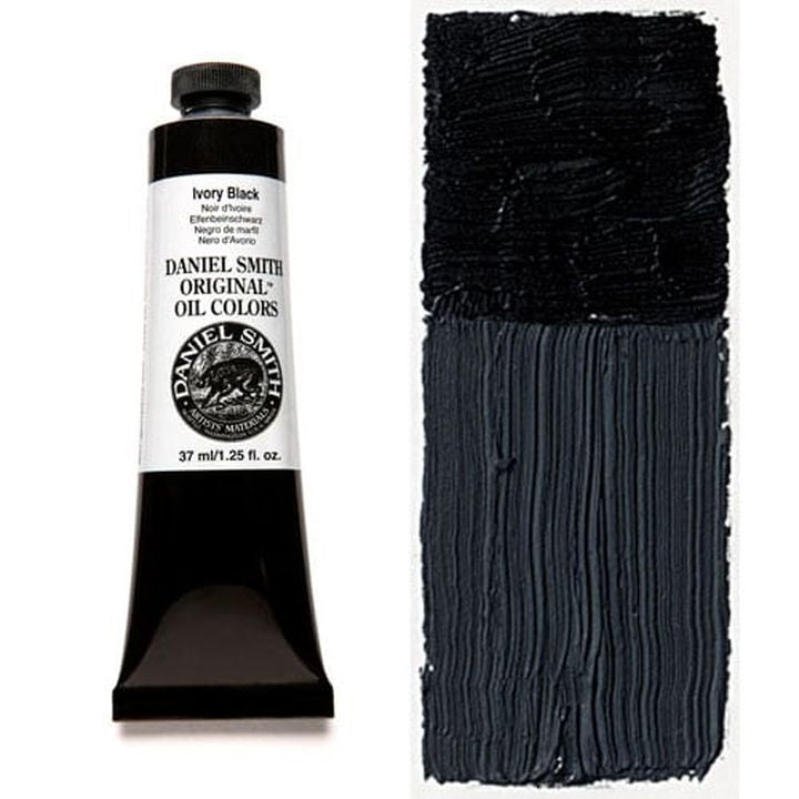 Daniel Smith Original Ölfarben 37 ml | verschiedene Farbtöne | 037 elfenbeinschwarz
