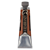 Sortiment der Rembrandt Ölfarben in verschiedenen Farbtönen und 40 ml Gebinden.
