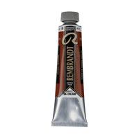 Sortiment der Rembrandt Ölfarben in verschiedenen Farbtönen und 40 ml Gebinden.