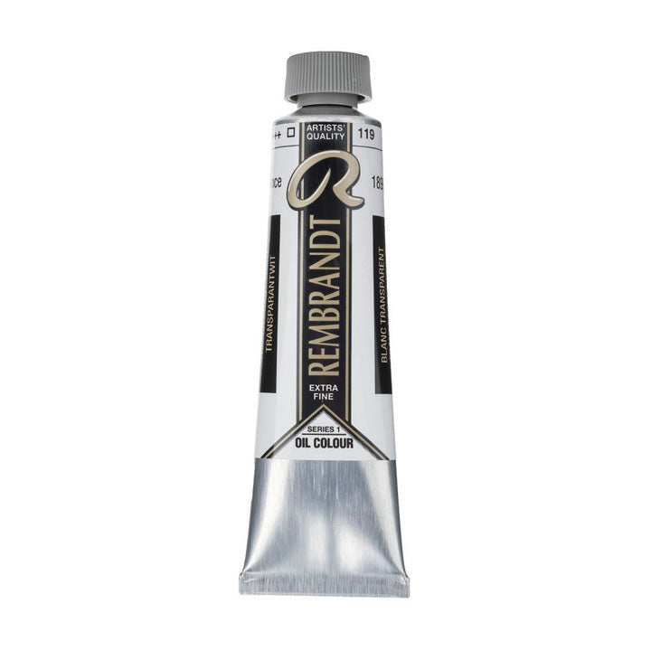 Sortiment der Rembrandt Ölfarben in verschiedenen Farbtönen und 40 ml Gebinden.