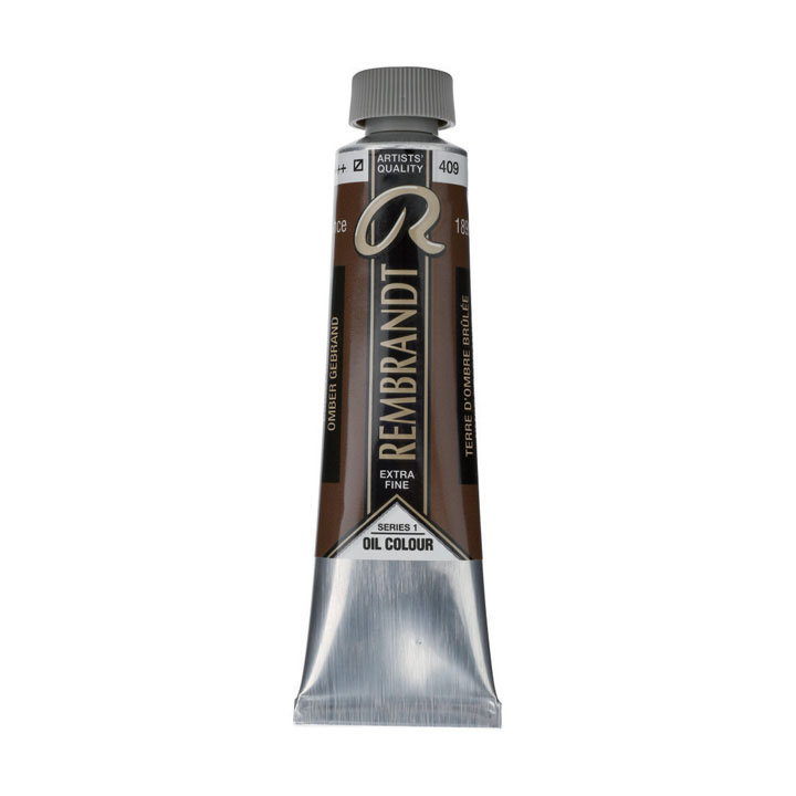 Rembrandt Ölfarbe 40 ml in Nahaufnahme mit brillantem Farbton.