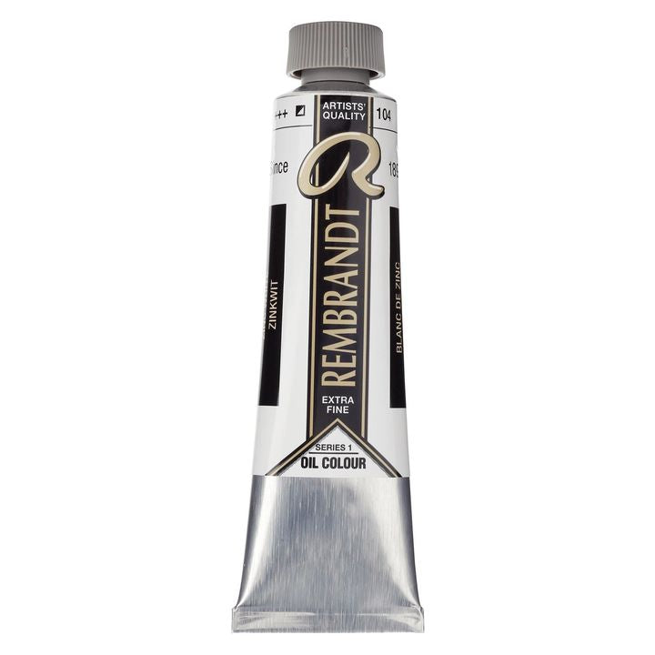 Sortiment der Rembrandt Ölfarben in verschiedenen Farbtönen und 40 ml Gebinden.