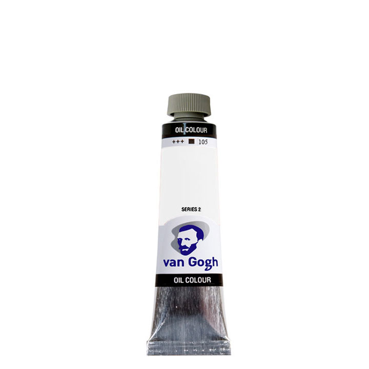 Van Gogh Ölfarbe 40 ml – 40 brillante Farbtöne | 105 - titanweiß