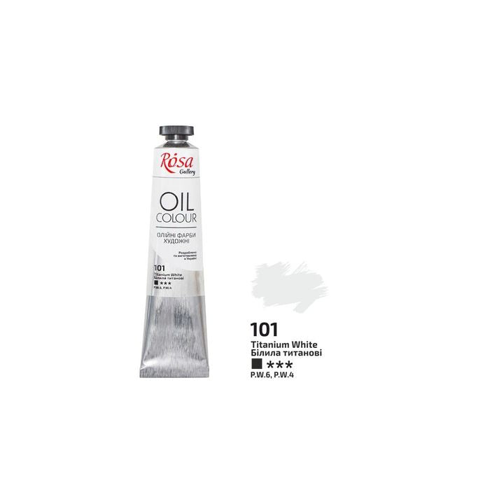 Rosa Gallery Ölfarben 45 ml | verschiedene Farben | 101 Titanweiß