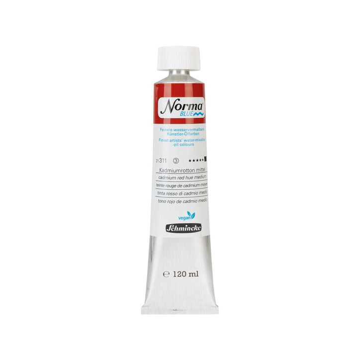 Schmincke Norma Blue Ölfarben 120 ml | verschiedene Farbtöne | 311 Kadmiumrot Farbton mittel