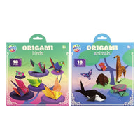 Origami-Papier Set mit 18 Tiermotiven zum Basteln | ARTMIE