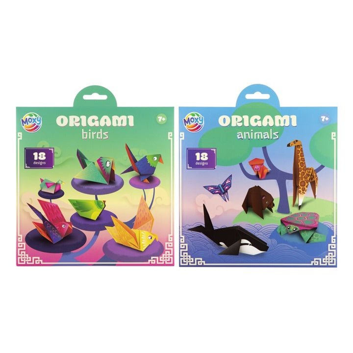 Origami-Papier Set mit 18 Tiermotiven zum Basteln | ARTMIE