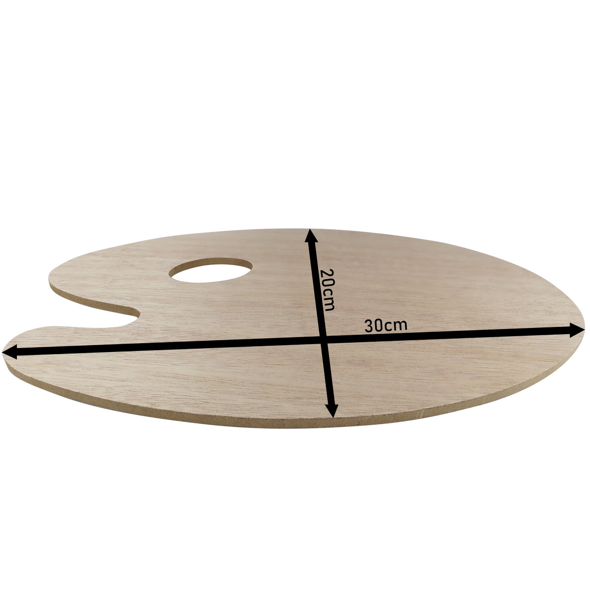 Ovale Holzpalette 30 cm, 5 mm | Phoenix