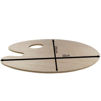 Ovale Holzpalette 30 cm, 5 mm | Phoenix