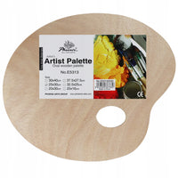 Ovale Holzpalette 30 cm, 5 mm | Phoenix
