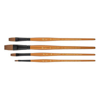 PanArt 1121 - flacher Aquarellpinsel aus Synthetik-Sobel | verschiedene Größen