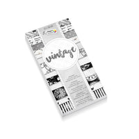 Craft Sensations gemustertes Scrapbooking-Papier | verschiedene Designs | Vintage Grau