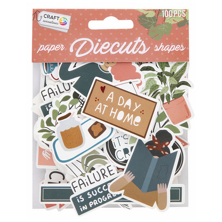 Set mit 100 bunten Papier-Stanzteilen für Scrapbooking und Journaling | ARTMIE
