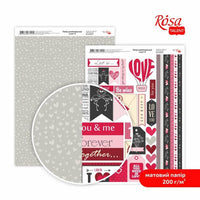 Scrapbooking-Papier Love A4 – No. 8