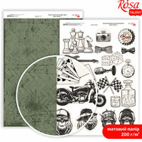 Scrapbooking-Papier Mens Style A4 – No. 7