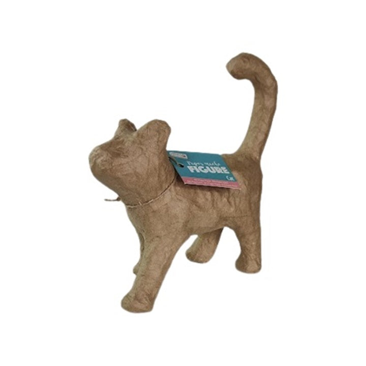Pappmaché-Figur Katze zum Bemalen und Dekorieren | ARTMIE