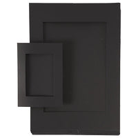 Passepartout Set A4 & A6 - 120 Stück | verschiedene Farben | schwarz