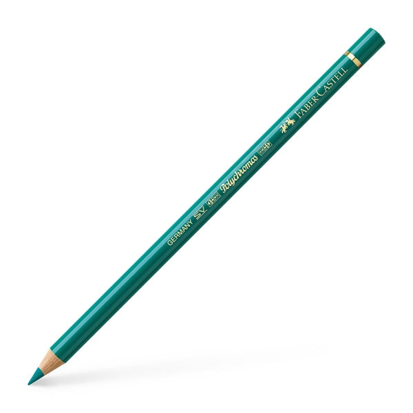 Faber-Castell Polychromos Künstlerfarbstift | verschiedene Farben | 276 gebranntes Chromgrün