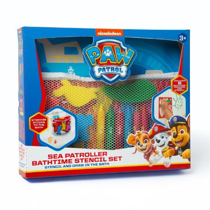 Paw Patrol Buntstifte für die Badewanne mit Schablone und Schwämmen | ARTMIE
