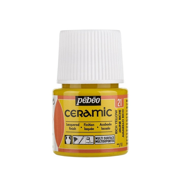 Pebeo Ceramic Keramikfarbe 45 ml | verschiedene Farben — Bild 2