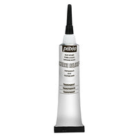 Pebeo Cerne Relief Konturpaste auf Glasoberfläche zur Begrenzung von Farbflächen.