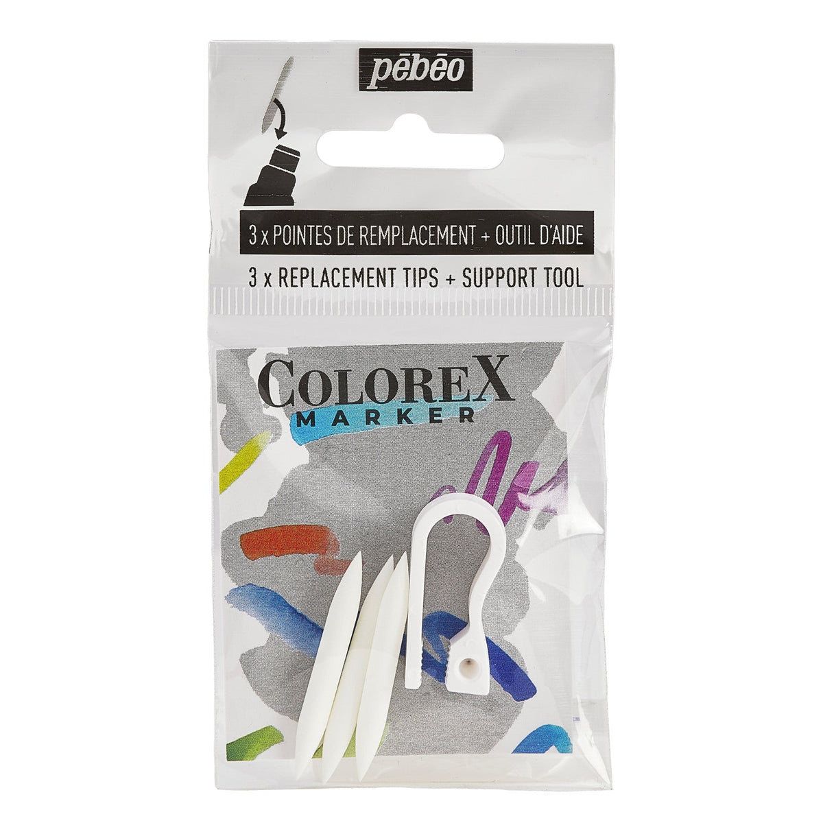 Pebeo Colorex Ersatzspitzen für Marker 1 mm – 3er-Set