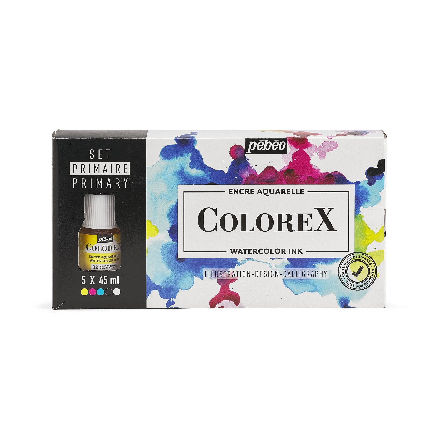 Pebeo Colorex Aquarelltinte Set 5 x 45 ml
