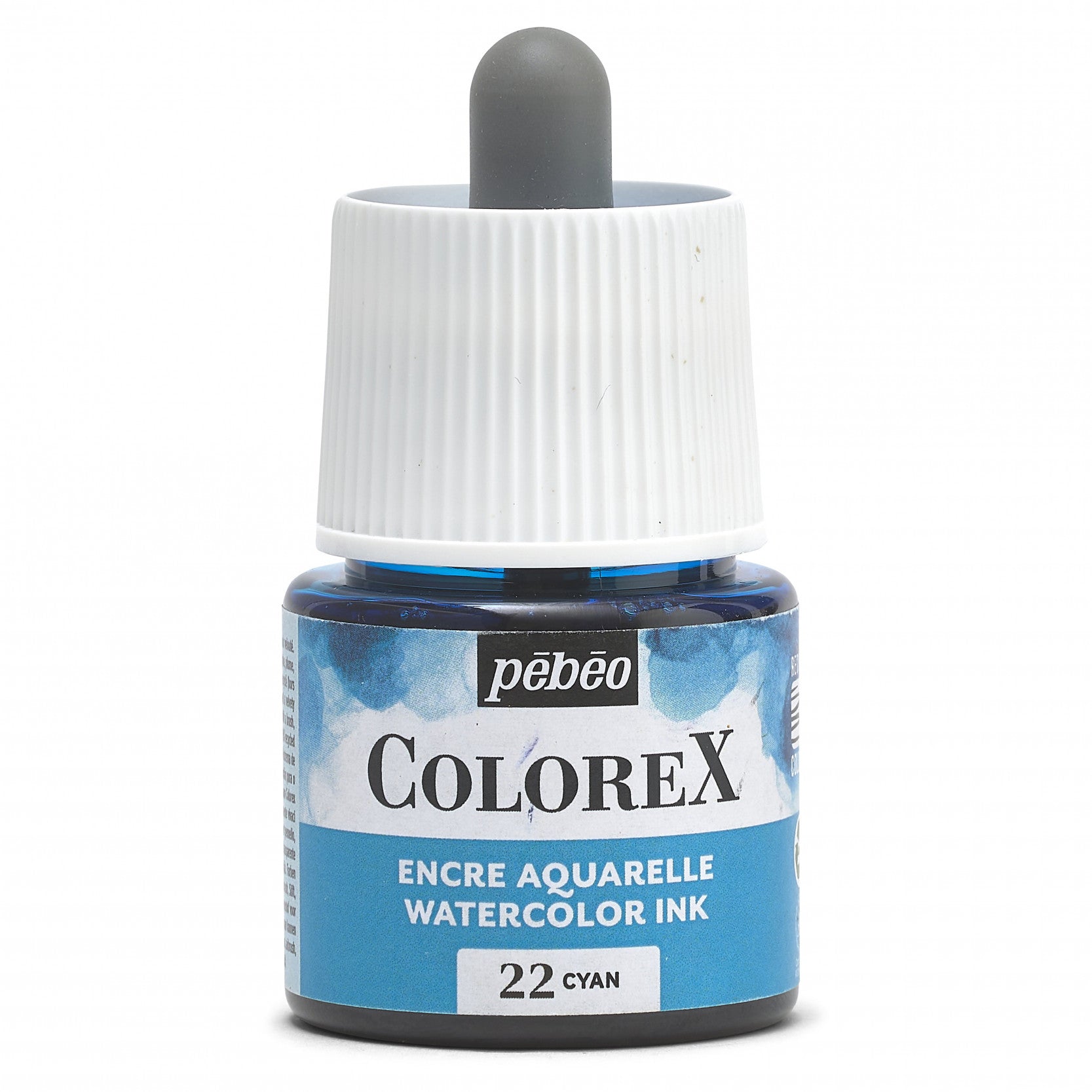 Pebeo Colorex flüssige Aquarellfarbe 45 ml – Cyan