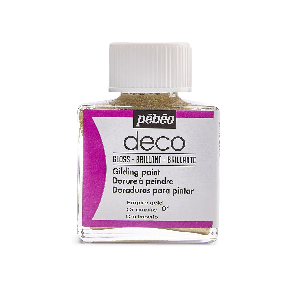 Dekorative Acrylfarbe Pebeo Deco glänzend 75 ml - Gold