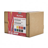 Pebeo Marbling Marmorierfarben-Set 10 x 45 ml