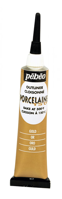 Pebeo Porcelaine 150 Relief-Konturenfarbe für Porzellan 20 ml – Gold