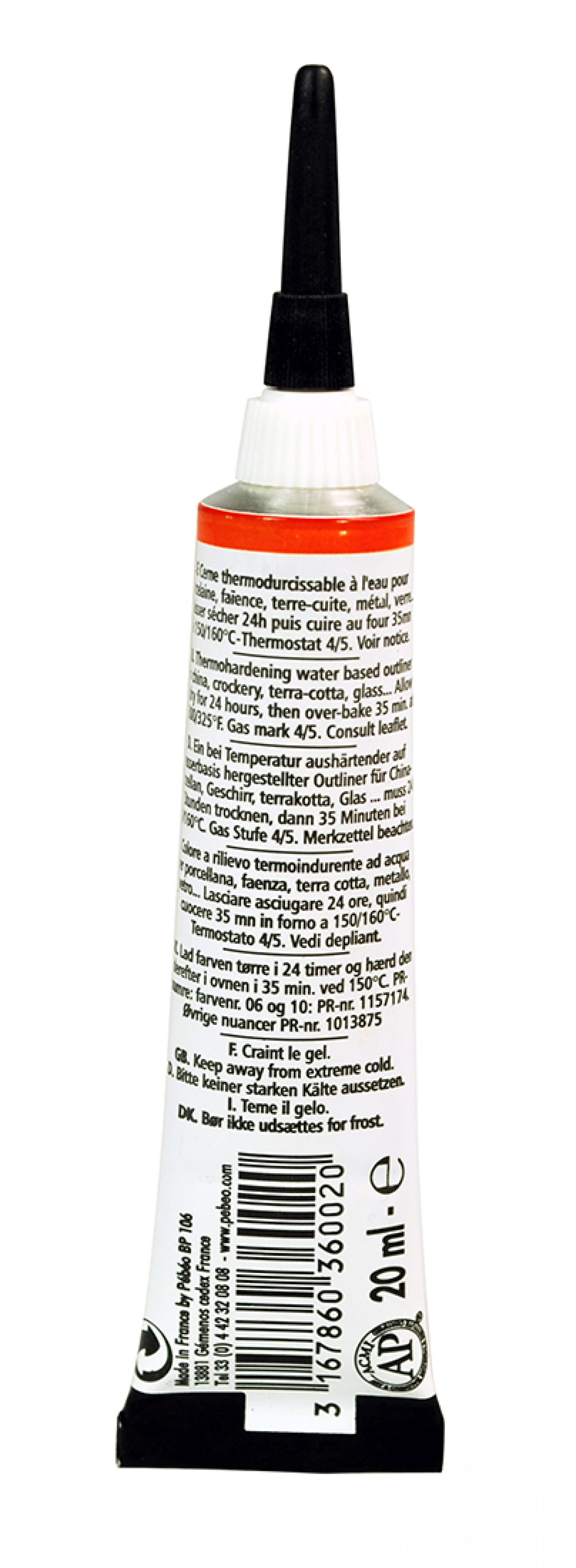 Pebeo Porcelaine 150 Relief-Konturenfarbe für Porzellan 20 ml