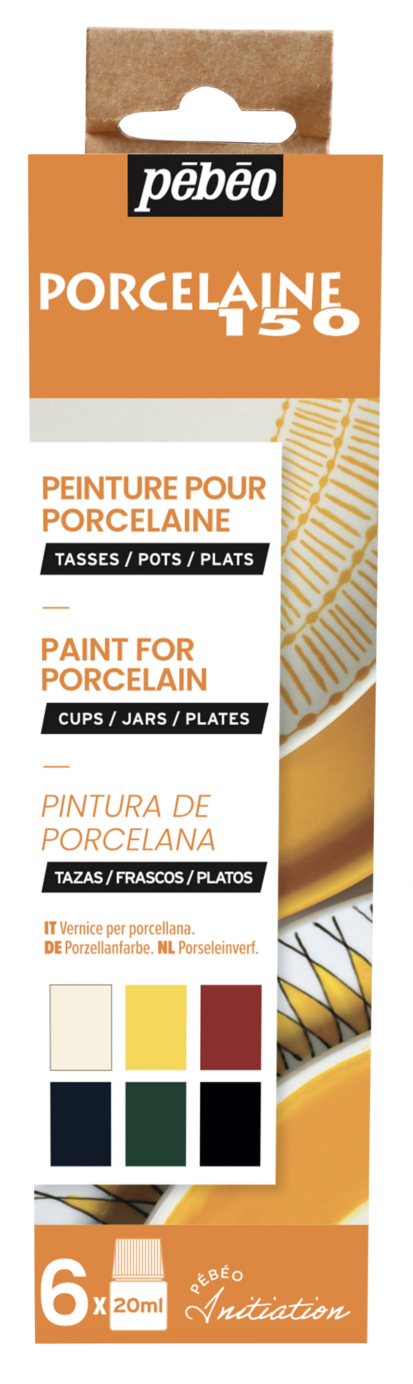 PEBEO Porcelaine 150 Porzellanfarben-Set 6 x 20 ml