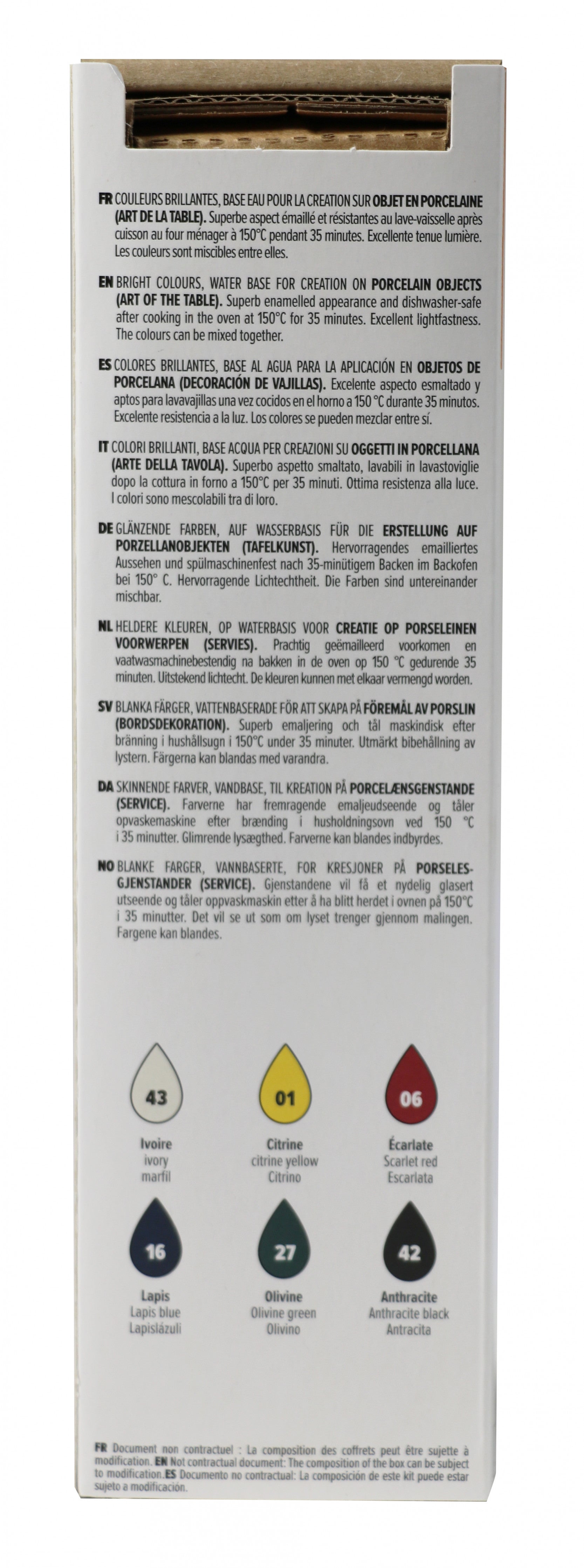 PEBEO Porcelaine 150 Porzellanfarben-Set 6 x 20 ml