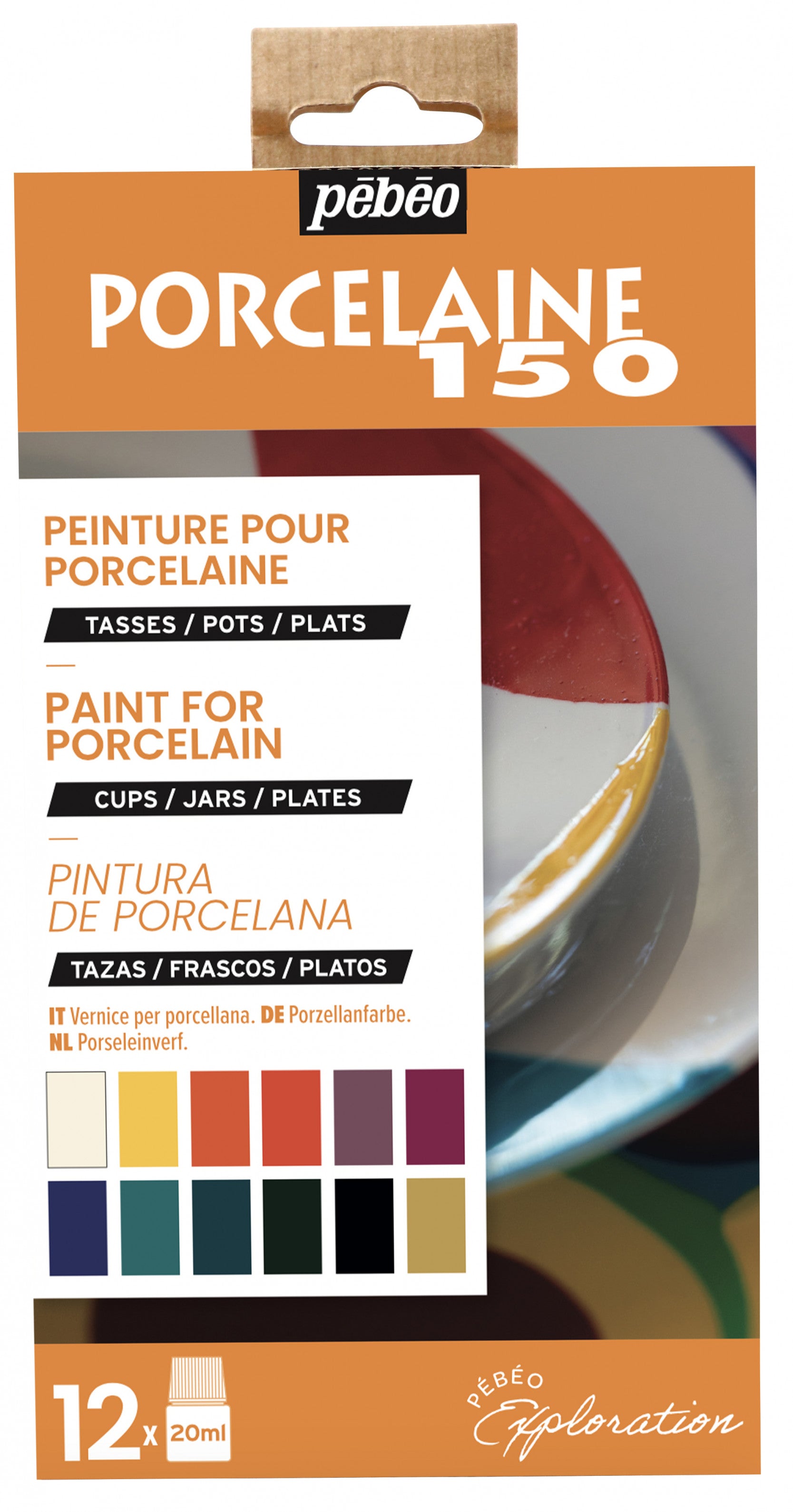 Pebeo Porcelaine 150 Porzellanfarben-Set 12 x 20 ml Exploration 1