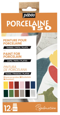 Pebeo Porcelaine 150 Porzellanmalfarben-Set 12 x 20 ml Exploration 2