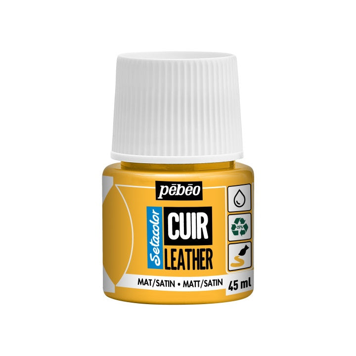 Pebeo Setacolor Lederfarbe matt/satin 45 ml – sonnengelb